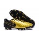 Nouvelle chaussure de foot Nike Tiempo Legend 7 FG Or Noir