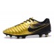 Nouvelle chaussure de foot Nike Tiempo Legend 7 FG Or Noir