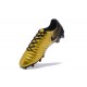 Nouvelle chaussure de foot Nike Tiempo Legend 7 FG Or Noir