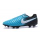 Nouvelle chaussure de foot Nike Tiempo Legend 7 FG Bleu Blanc Noir