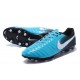 Nouvelle chaussure de foot Nike Tiempo Legend 7 FG Bleu Blanc Noir