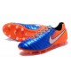 Nouvelle chaussure de foot Nike Tiempo Legend 7 FG Bleu Orange