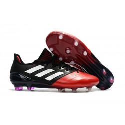 Nouveau Crampons de Football Adidas Ace 17.1 FG Noir Rouge Blanc