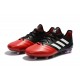 Nouveau Crampons de Football Adidas Ace 17.1 FG Noir Rouge Blanc