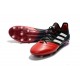Nouveau Crampons de Football Adidas Ace 17.1 FG Noir Rouge Blanc