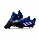 Nouveau Crampons de Football Adidas Ace 17.1 FG Noir Blanc Bleu