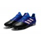 Nouveau Crampons de Football Adidas Ace 17.1 FG Noir Blanc Bleu