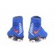 Crampon Foot Nouveaux Nike Hypervenom Phantom III DF FG ACC - Rouge Bleu Blanc