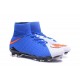 Crampon Foot Nouveaux Nike Hypervenom Phantom III DF FG ACC - Rouge Bleu Blanc