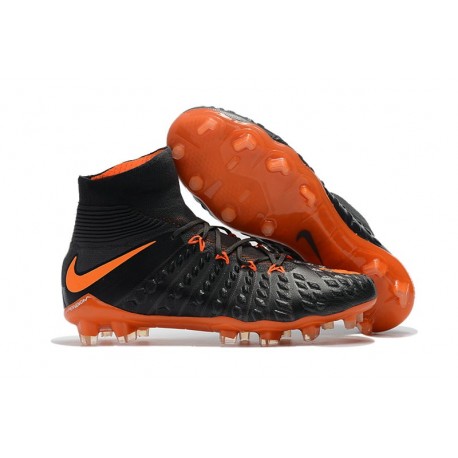 Crampon Foot Nouveaux Nike Hypervenom Phantom III DF FG ACC - Orange Noir