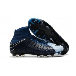 Crampon Foot Nouveaux Nike Hypervenom Phantom III DF FG ACC - Noir Bleu