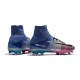 Crampons de Foot Nouveau 2017 Nike Mercurial Superfly 5 FG ACC Bleu Rose Noir