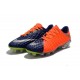 Nouvelles Crampons de Football Nike Hypervenom Phantom III FG Orange Bleu Argent