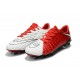 Nouvelles Crampons de Football Nike Hypervenom Phantom III FG Rouge Blanc Noir