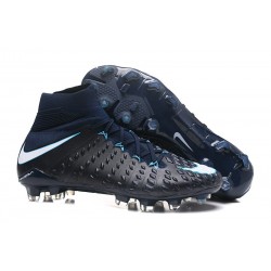 Crampon Foot Nouveaux Nike Hypervenom Phantom III DF FG ACC - Bleu Noir Blanc