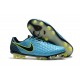 Nouveau Crampons Foot Nike Magista Opus II FG Chaussures Bleu Volt Noir