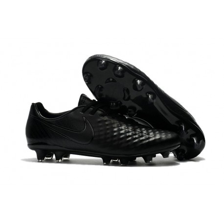 Nouveau Crampons Foot Nike Magista Opus II FG Chaussures Tout Noir