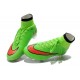 Nouveau Chaussures de Football Nike Mercurial Superfly IV FG Vert Orange