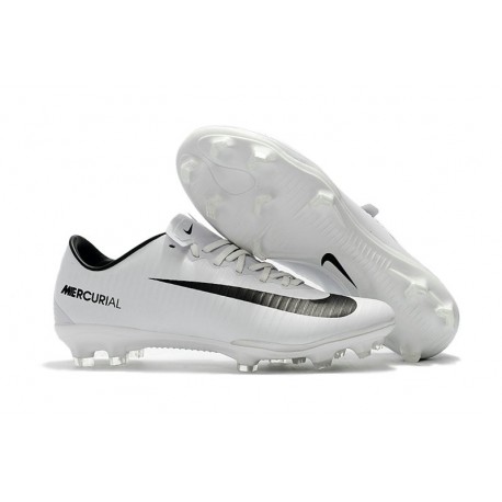 Nike Mercurial Vapor XI FG ACC Crampon Homme Blanc Noir