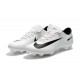 Nike Mercurial Vapor XI FG ACC Crampon Homme Blanc Noir