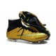 Nouveau Chaussures de Football Nike Mercurial Superfly 4 FG Or Volt Noir