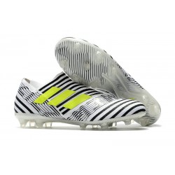 Chaussure de Football pour Hommes - adidas Nemeziz 17+ 360 Agility FG Blanc Jaune Noir