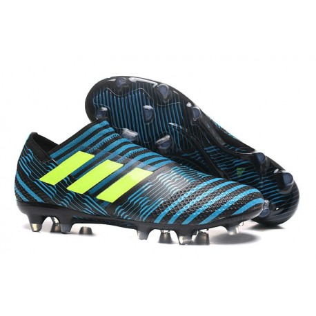 Chaussure de Football pour Hommes - adidas Nemeziz 17+ 360 Agility FG Legend Ink Jaune Bleu