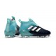 Adidas Ace17+ Purecontrol FG Chaussure de Football Uomo Energy Aqua Blanc Legend Ink