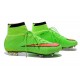 Nouveau Chaussures de Football Nike Mercurial Superfly IV FG Vert Orange