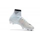 Crampons de Foot Nouveau 2017 Nike Mercurial Superfly 5 FG ACC CR7 Blanc Teinte Bleu