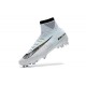 Crampons de Foot Nouveau 2017 Nike Mercurial Superfly 5 FG ACC CR7 Blanc Teinte Bleu
