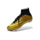 Nouveau Chaussures de Football Nike Mercurial Superfly 4 FG Or Volt Noir