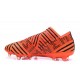 Chaussure de Football pour Hommes - adidas Nemeziz 17+ 360 Agility FG Orange Noir