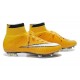 Coupe du monde 2015 Chaussures Nike Mercurial Superfly FG Jaune Blanc