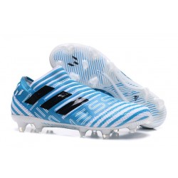 Chaussure de Football pour Hommes - adidas Nemeziz 17+ 360 Agility FG Blanc Legend Ink Bleu
