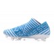 Chaussure de Football pour Hommes - adidas Nemeziz 17+ 360 Agility FG Blanc Legend Ink Bleu