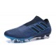 Chaussure de Football pour Hommes - adidas Nemeziz 17+ 360 Agility FG Bleu Noir