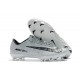 Nike Mercurial Vapor XI FG ACC Crampon Homme CR7 Gris Noir Blanc