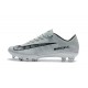 Nike Mercurial Vapor XI FG ACC Crampon Homme CR7 Gris Noir Blanc