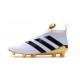 Nouveau Chaussures de Football Adidas Ace16+ Purecontrol FG/AG Blanc Noir Rouge