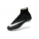 Nouveau Chaussures de Football CR7 Nike Mercurial Superfly IV FG Noir Blanc