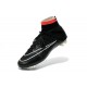 Coupe du monde 2014 Chaussures Nike Mercurial Superfly FG Noir Blanc Rose