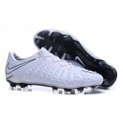 Nouvelles Crampons de Football Nike Hypervenom Phantom III FG Blanc Noir