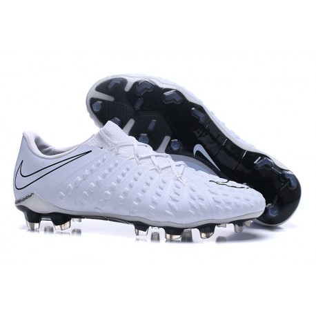 Nouvelles Crampons de Football Nike Hypervenom Phantom III FG Blanc Noir