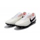 Nouvelle chaussure de foot Nike Tiempo Legend 7 FG Blanc Noir