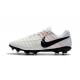 Nouvelle chaussure de foot Nike Tiempo Legend 7 FG Blanc Noir