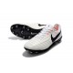 Nouvelle chaussure de foot Nike Tiempo Legend 7 FG Blanc Noir