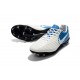 Nouvelle chaussure de foot Nike Tiempo Legend 7 FG Blanc Bleu