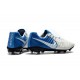 Nouvelle chaussure de foot Nike Tiempo Legend 7 FG Blanc Bleu