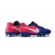 Nouvelle chaussure de foot Nike Tiempo Legend 7 FG Bleu Rose